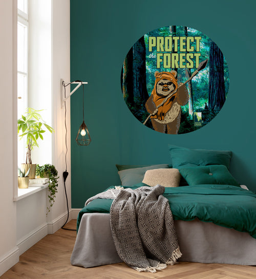 Komar Intisse Papier Peint Dd1 015 Star Wars Protect The Forest Interieur | Yourdecoration.fr