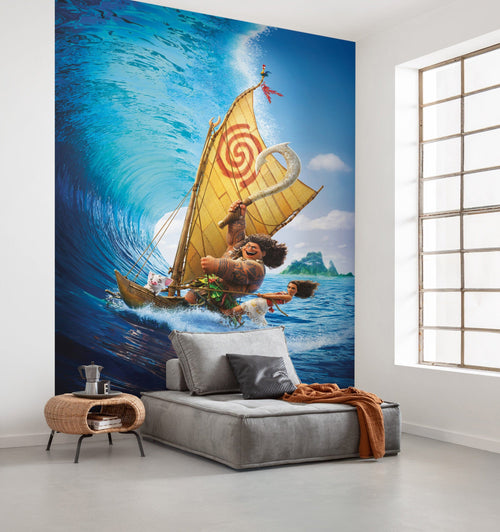 Komar Intisse Papier Peint Iadx4 010 Moana Ride The Wave Interieur | Yourdecoration.fr