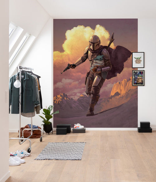 Komar Intisse Papier Peint Iadx4 020 Mandalorian Escape Interieur | Yourdecoration.fr