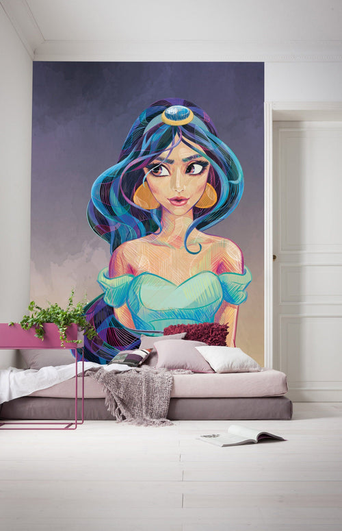 Komar Intisse Papier Peint Iadx4 056 Fascinating Jasmin Interieur | Yourdecoration.fr