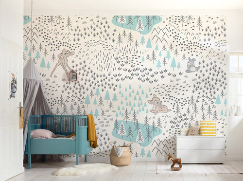 Komar Intisse Papier Peint Iadx8 057 Bambi Woodland Interieur | Yourdecoration.fr