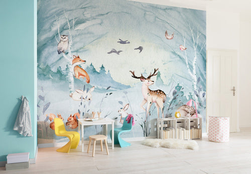 Komar Intisse Papier Peint Iax7 0038 Animal Sleepover Interieur | Yourdecoration.fr