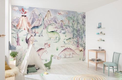 Komar Intisse Papier Peint Iax8 0037 Dino Playground Interieur | Yourdecoration.fr
