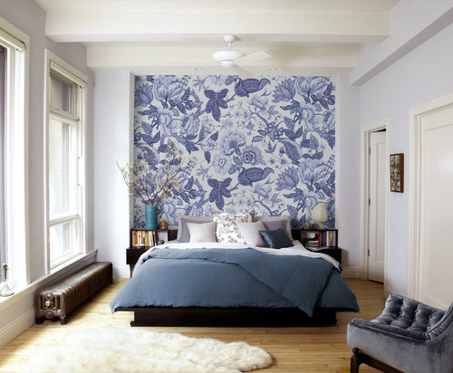 Komar Intisse Papier Peint Inx4 034 Bleuet Interieur | Yourdecoration.fr