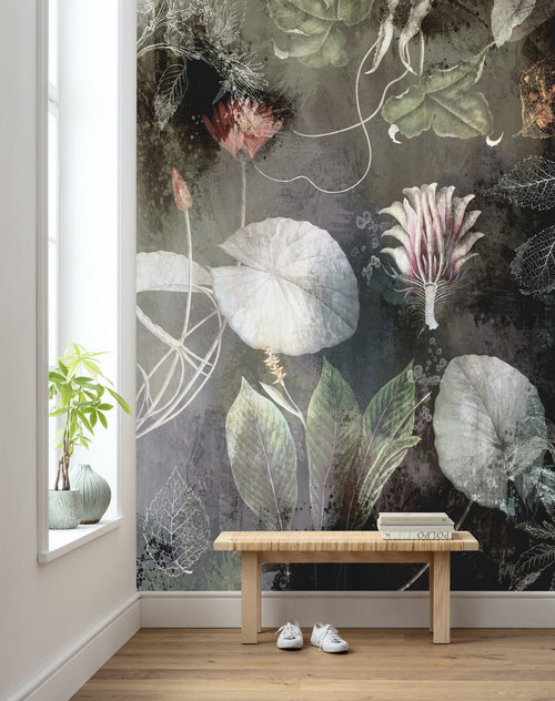 Komar Intisse Papier Peint Inx4 044 Night Flowers Interieurs | Yourdecoration.fr