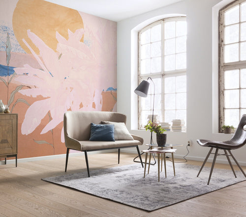 Komar Intisse Papier Peint Inx5 091 Platanos Pink Interieur | Yourdecoration.fr