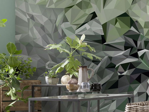Komar Intisse Papier Peint Inx6 036 Emerald Flowers Detail | Yourdecoration.fr