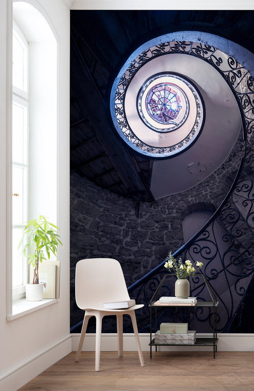 Komar Intisse Papier Peint Shx4 141 Wendeltreppe Interieur | Yourdecoration.fr