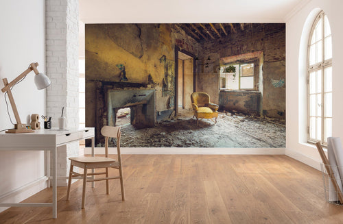Komar Intisse Papier Peint Shx8 152 Yellow Interieur | Yourdecoration.fr