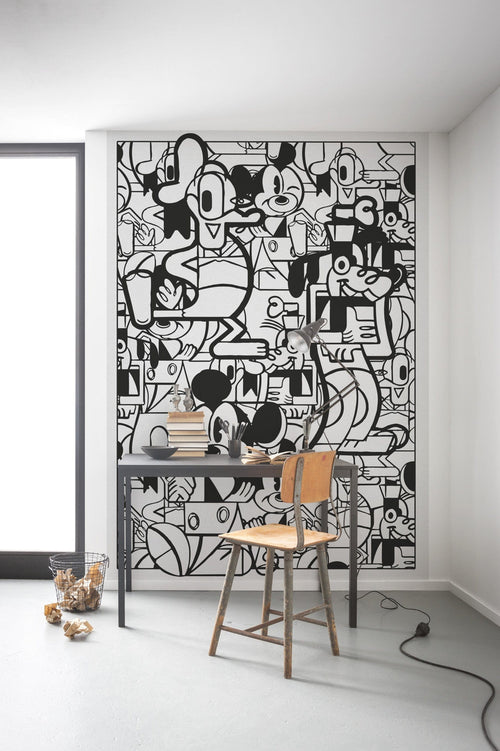 Komar Intisse Papier Peint Iadx4 058 Mickey Constructive Interieur | Yourdecoration.fr