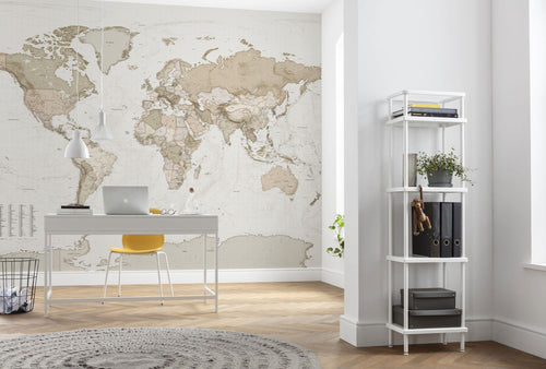 Komar Intisse Papier Peint X7 1015 Earth Map Interieur | Yourdecoration.fr