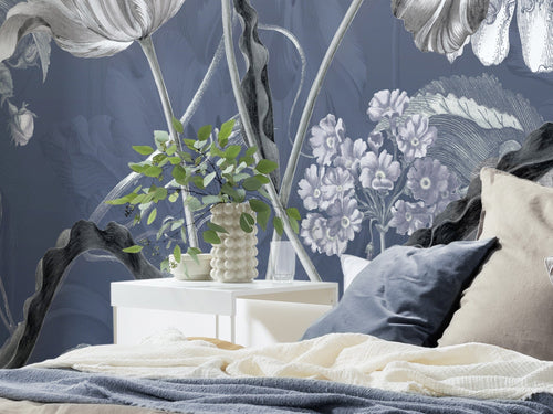 Komar Intisse Papier Peint X7 1041 Merian Blue Int Detail | Yourdecoration.fr