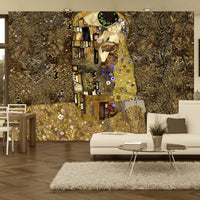 Papier Peint - Klimt Inspiration Golden Kiss - Intissé