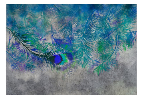 Papier Peint - Peacock Feathers - Intissé