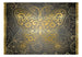 Papier Peint - Golden Butterfly - Intissé