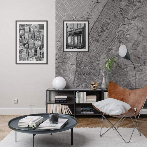 Komar NYC Map Papier Peint Intissé 200x250cm 2 bandes ambiance | Yourdecoration.fr