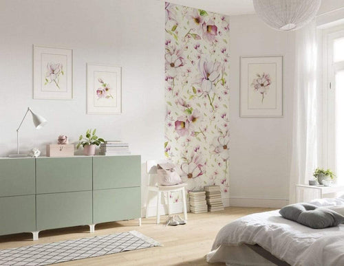 Komar Magnolia Papier Peint Intissé 100x250cm 1 bande ambiance | Yourdecoration.fr