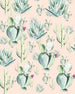 Komar Cactus Rose Papier Peint Intissé 200x250cm 2 bandes | Yourdecoration.fr