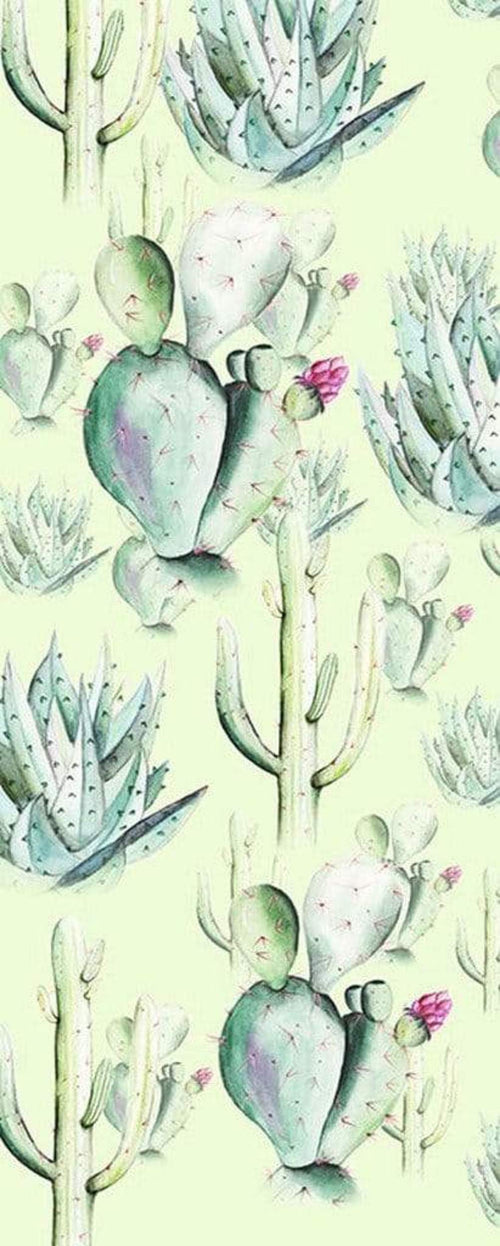 Komar Cactus Green Papier Peint Intissé 100x250cm 1 bande | Yourdecoration.fr