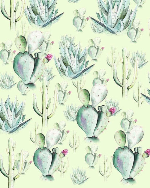 Komar Cactus Green Papier Peint Intissé 200x250cm 2 bandes | Yourdecoration.fr