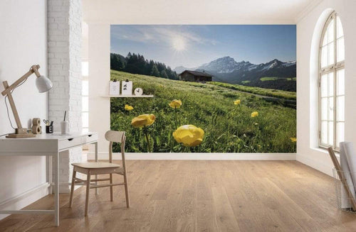 Komar Alpenglück Papier Peint Intissé 400x280cm 8 bandes ambiance | Yourdecoration.fr