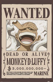 Poster One Piece Wanted Luffy 61x91 5cm PP2501058 | Yourdecoration.fr