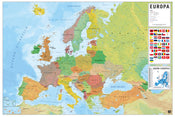 Grupo Erik GPE5441 Physical Political Map Of Europe Es Affiche 91,5X61cm | Yourdecoration.fr
