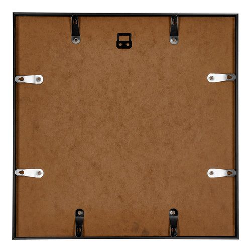 Austin Aluminium Cadre Photo 45x45cm Noir Brillant Arriere | Yourdecoration.fr