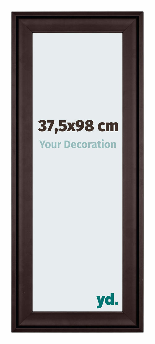 Birmingham Bois Cadre Photo 37 5x98cm Brun De Face Mesure | Yourdecoration.fr
