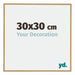 Evry Plastique Cadre Photo 30x30cm Hêtre Clairo De Face Mesure | Yourdecoration.fr