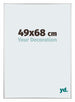 Kent Aluminium Cadre Photo 49x68cm Argent Brillant De Face Mesure | Yourdecoration.fr