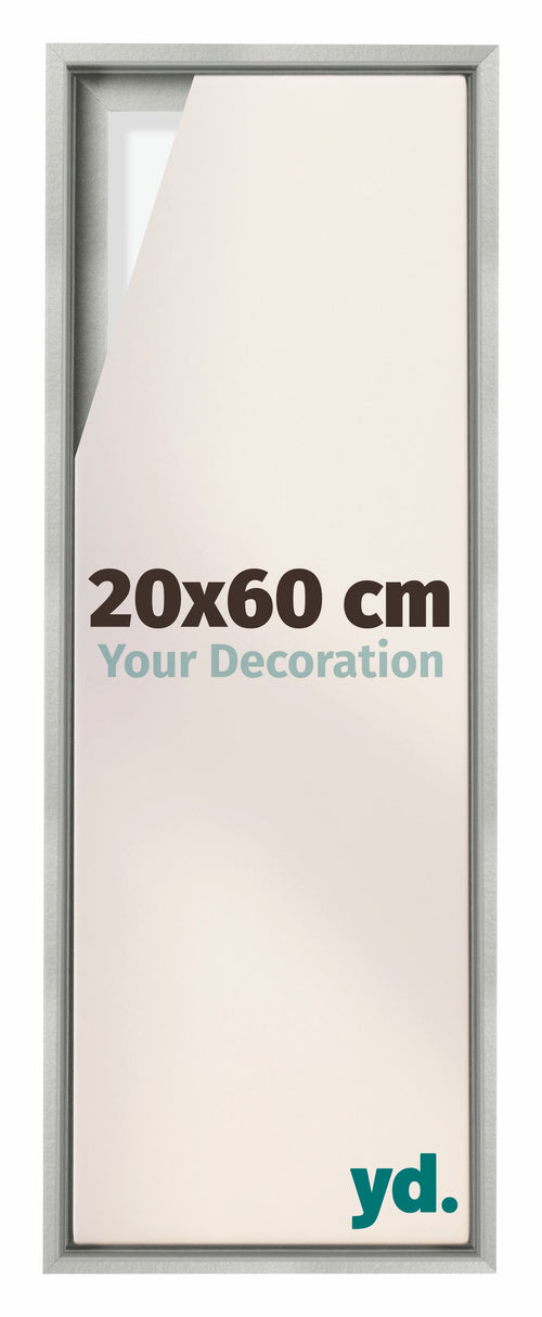 Lyon MDF Baklijst 20x60cm Argent Mat De Face Mesure | Yourdecoration.fr