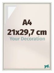 Lyon MDF Baklijst 21x29 7cm A4 Blanc Mat De Face Mesure | Yourdecoration.fr