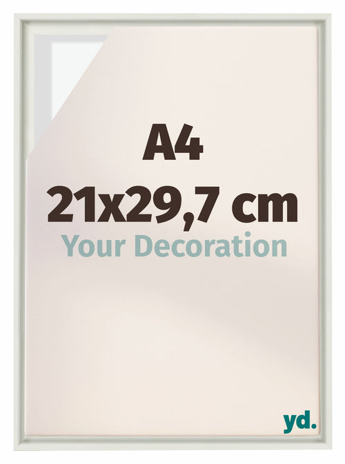 Lyon MDF Baklijst 21x29 7cm A4 Blanc Mat De Face Mesure | Yourdecoration.fr