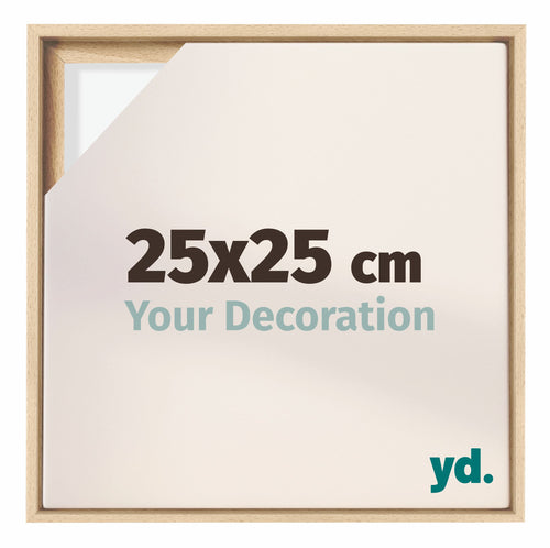 Lyon MDF Baklijst 25x25cm Hetre De Face Mesure | Yourdecoration.fr