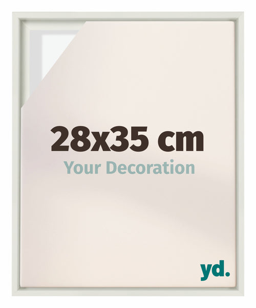 Lyon MDF Baklijst 28x35cm Blanc Mat De Face Mesure | Yourdecoration.fr