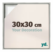 Lyon MDF Baklijst 30x30cm Argent Mat De Face Mesure | Yourdecoration.fr