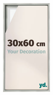 Lyon MDF Baklijst 30x60cm Argent Mat De Face Mesure | Yourdecoration.fr