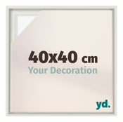 Lyon MDF Baklijst 40x40cm Blanc Mat De Face Mesure | Yourdecoration.fr