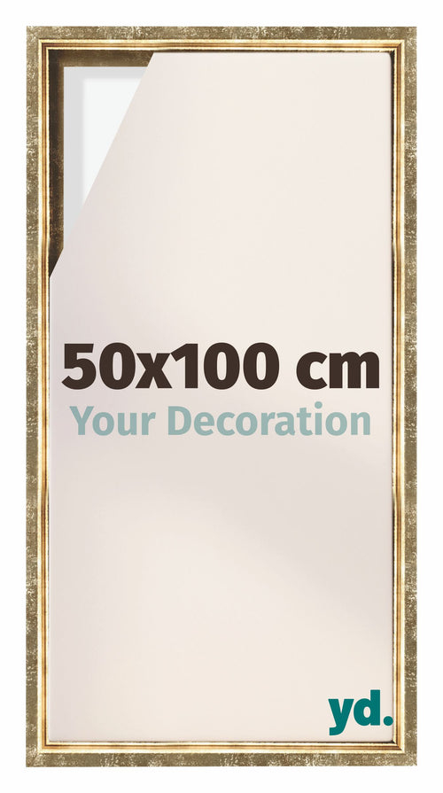 Lyon MDF Baklijst 50x100cm Or Antique De Face Mesure | Yourdecoration.fr