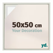 Lyon MDF Baklijst 50x50cm Blanc Mat De Face Mesure | Yourdecoration.fr