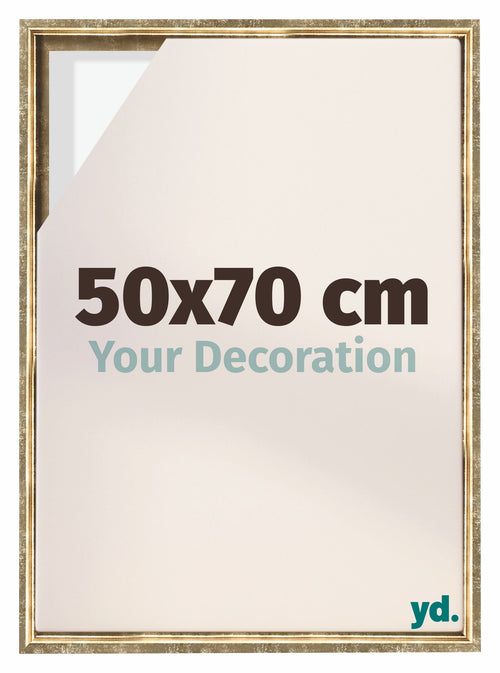 Lyon MDF Baklijst 50x70cm Or Antique De Face Mesure | Yourdecoration.fr