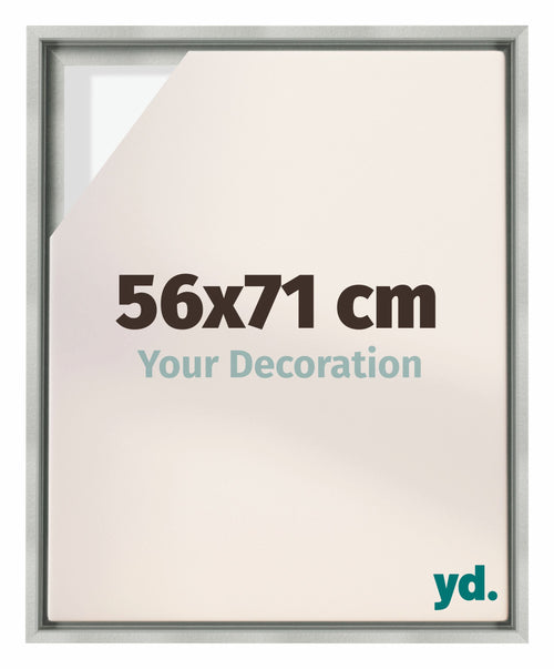 Lyon MDF Baklijst 56x71cm Argent Mat De Face Mesure | Yourdecoration.fr