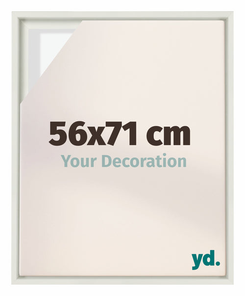 Lyon MDF Baklijst 56x71cm Blanc Mat De Face Mesure | Yourdecoration.fr