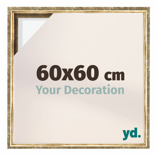 Lyon MDF Baklijst 60x60cm Or Antique De Face Mesure | Yourdecoration.fr