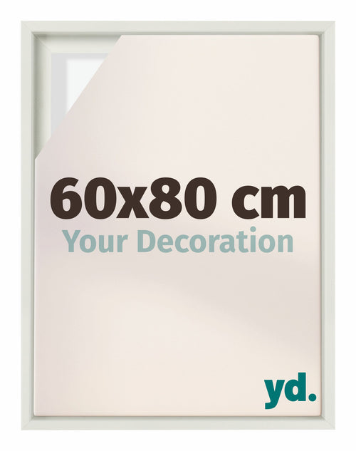 Lyon MDF Baklijst 60x80cm Blanc Mat De Face Mesure | Yourdecoration.fr