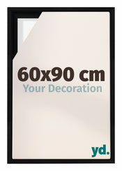 Lyon MDF Baklijst 60x90cm Noir Mat De Face Mesure | Yourdecoration.fr