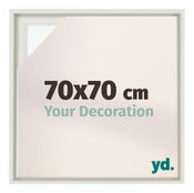 Lyon MDF Baklijst 70x70cm Blanc Mat De Face Mesure | Yourdecoration.fr