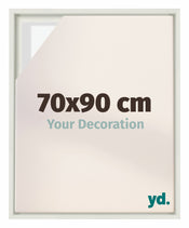 Lyon MDF Baklijst 70x90cm Blanc Mat De Face Mesure | Yourdecoration.fr