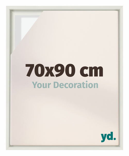 Lyon MDF Baklijst 70x90cm Blanc Mat De Face Mesure | Yourdecoration.fr